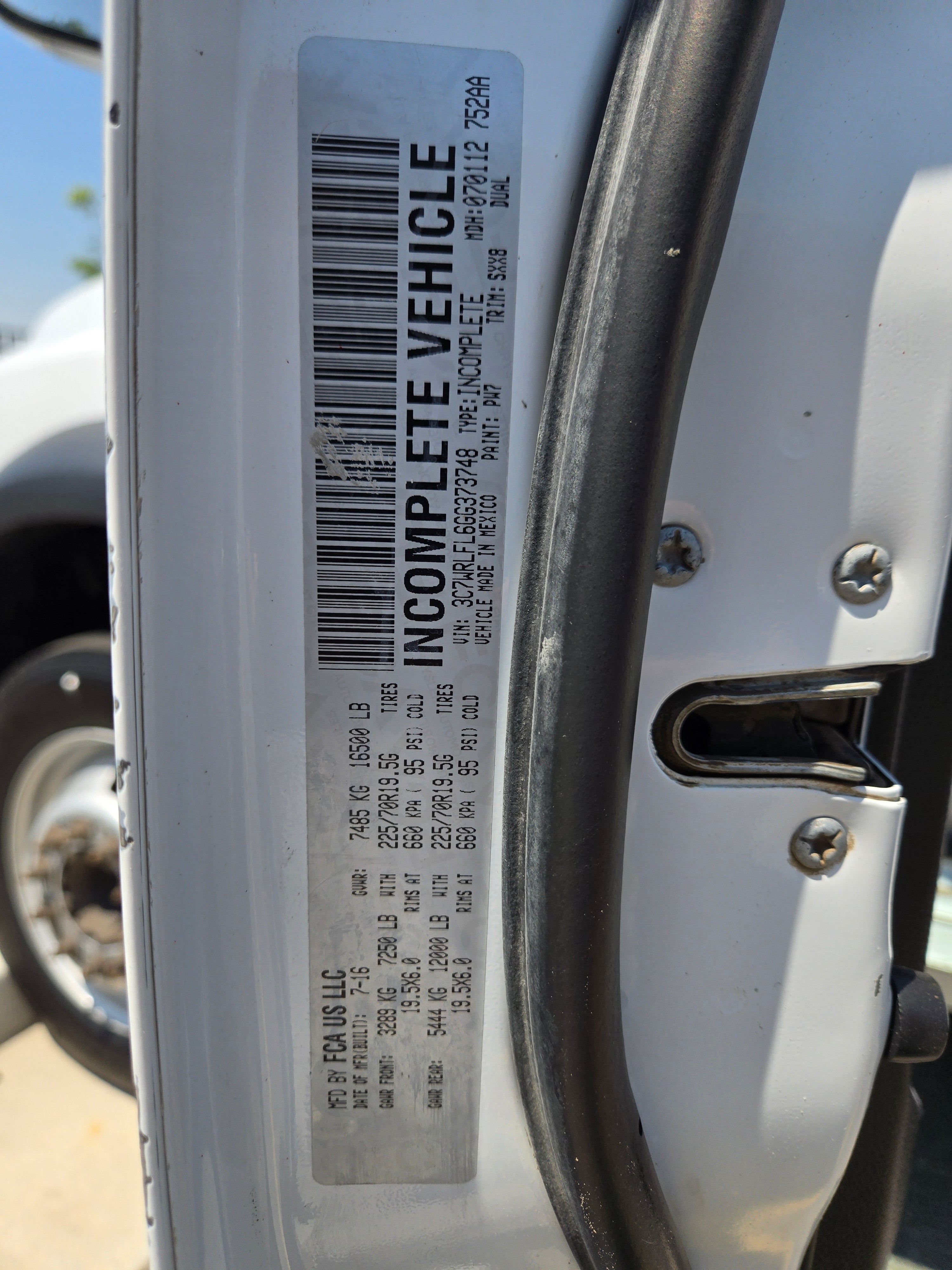 2016 RAM 4500 Crew Cab 12' Flat Bed 4 Wheel Drive