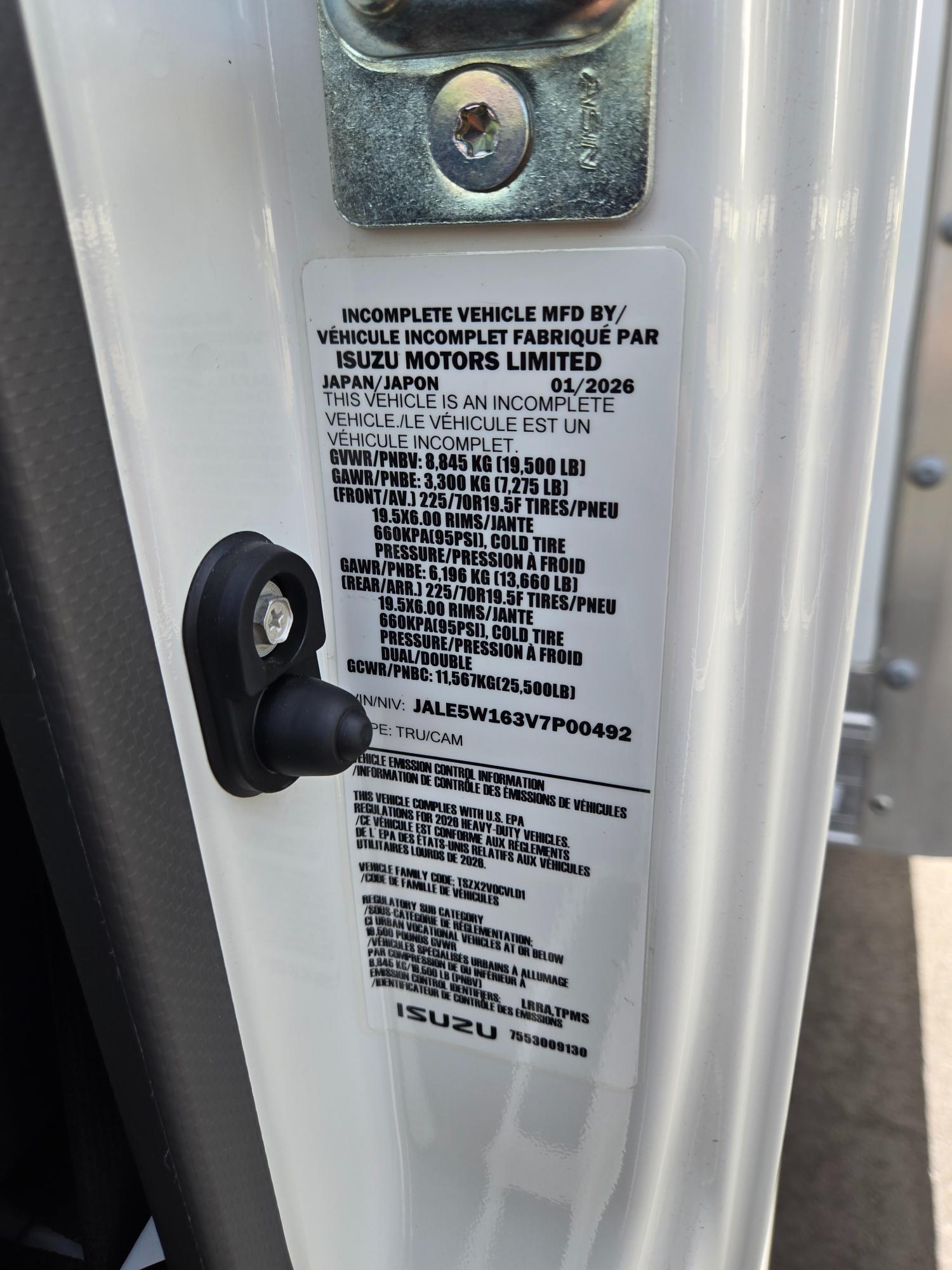 New 2027 Isuzu NRR Diesel 16' Box Truck