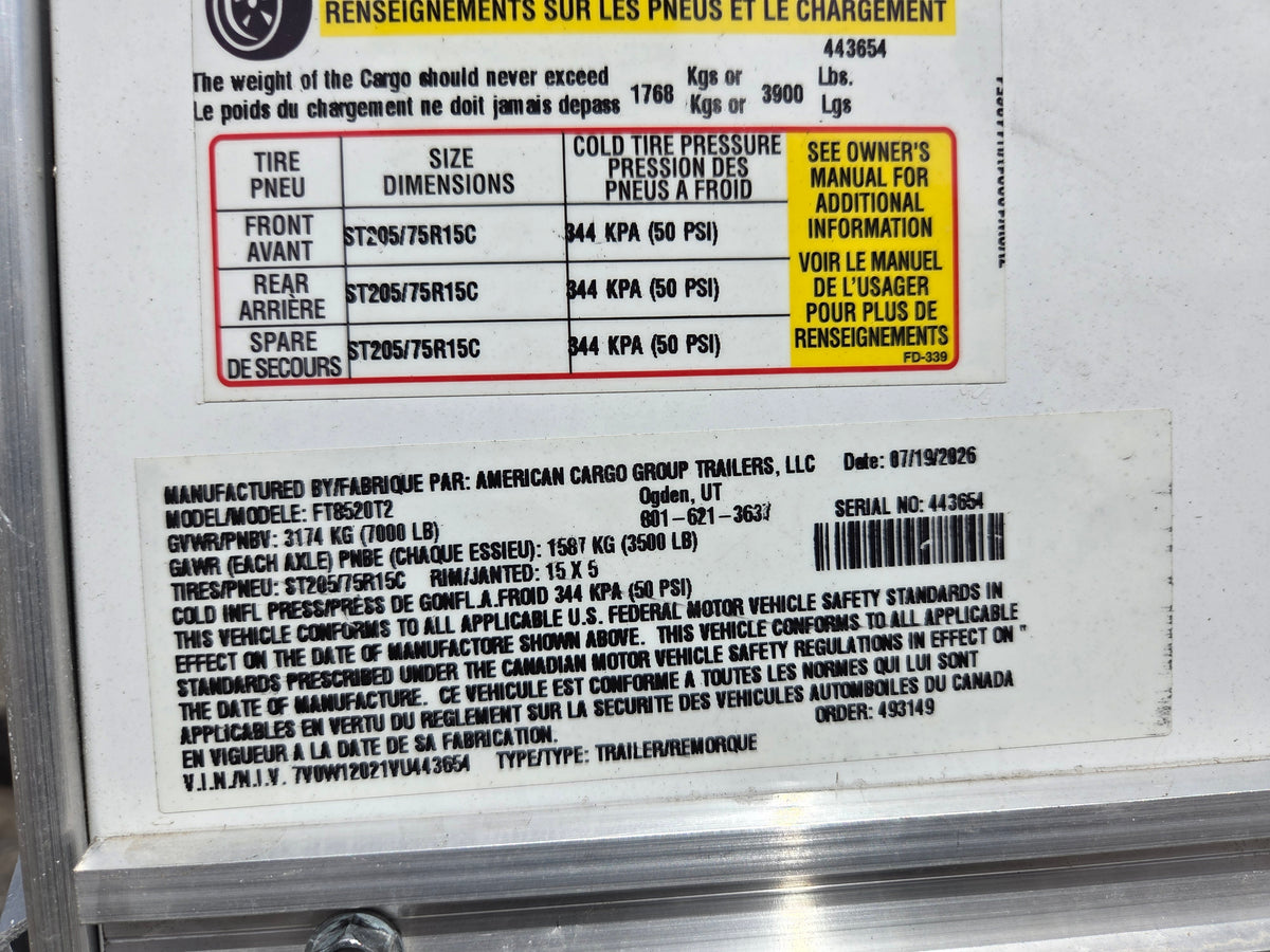 Wells Cargo 8.5x20 Enclosed