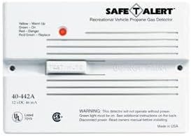 Safe Alert Propane Alarm, White Flush Mount 12 vDC Hard Wire