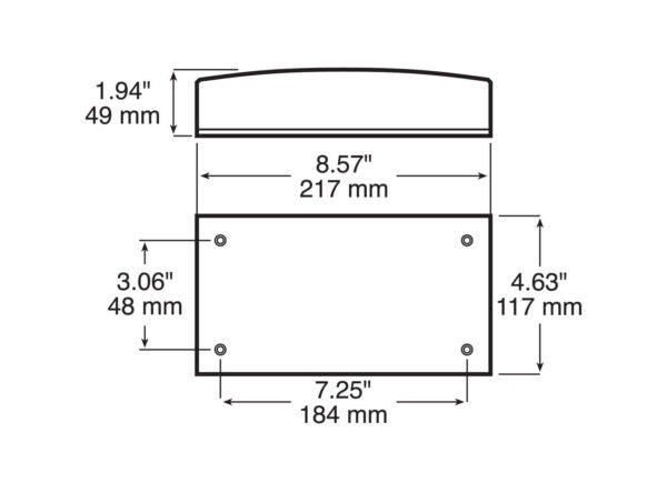 Peterson Incandescent Stop/Turn/Tail- Rectangular, Red