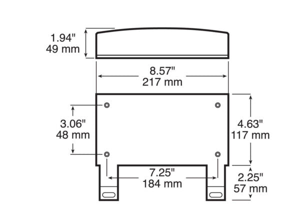 Peterson Incandescent Stop/Turn/Tail, Rectangular, w/ License Light & Bracket & Back-Up & Reflex