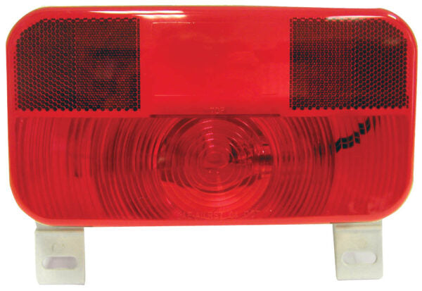 Peterson Incandescent Stop/Turn/Tail, Rectangular, w/ License Light & Bracket & Reflex