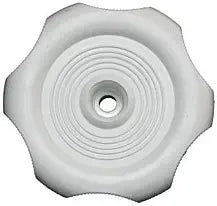 RV Designer Plastic Window Knob White- 1/2" Shaft