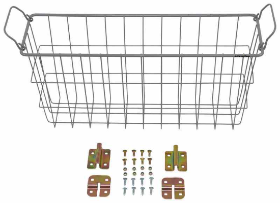 CargoSmart Wire Basket for E-Track and X-Track - Steel - 24" x 12" x 6" - 100 lbs