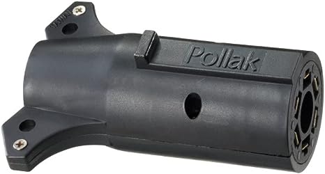 Pollak 7-Way RV To 6-Way Round Adapter (Brake Pin in Center)