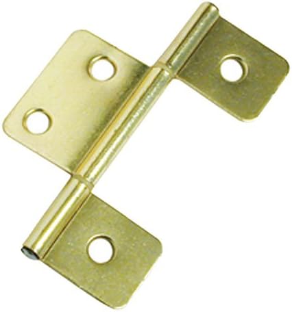 RV Designer Non-Mortise Hinge- Brass Finish