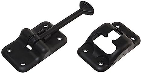 RV Designer Plastic Door Holder- Black