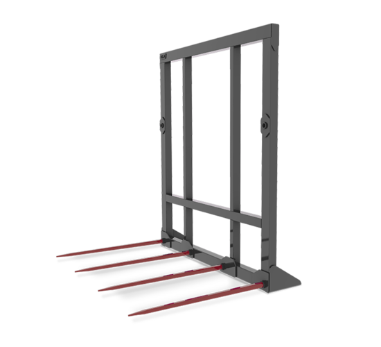 HLA FOUR PRONG BALE SPEAR WITH RIGID FRAME