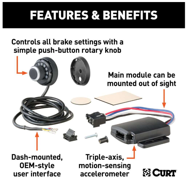 Curt Spectrum Integrated Proportional Trailer Brake Controller