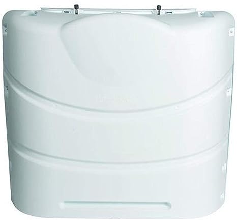 Camco RV Propane Tank Cover- White, Double Tanks