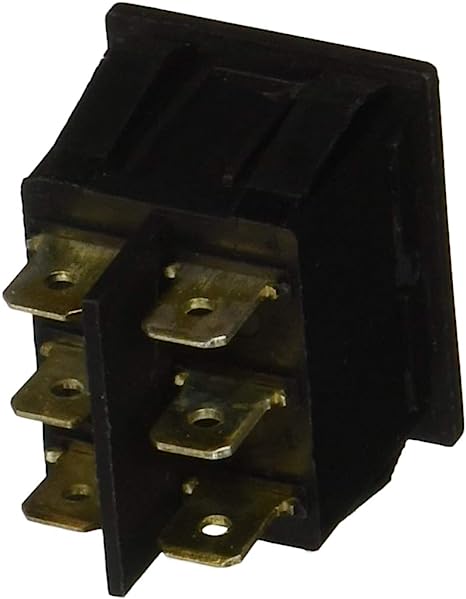 RV Designer Rocker Switch 5 Amp- Black