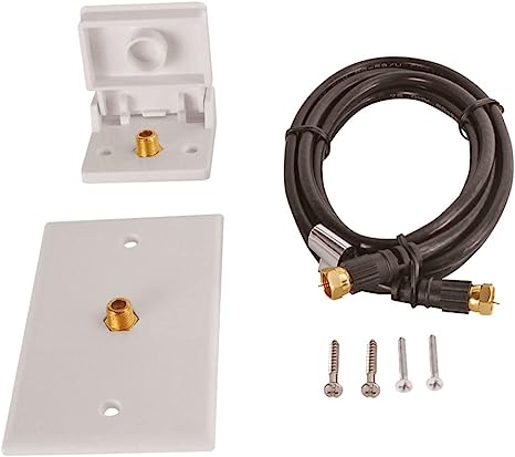 RV Designer TV Hook Up Installation Kit- White