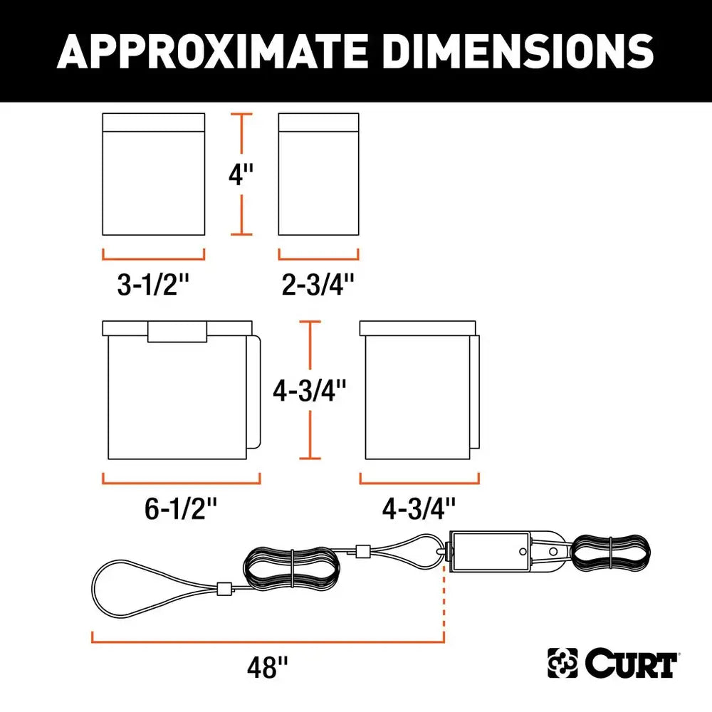 Curt Push-to-Test Breakaway Kit w/Top-Load Battery