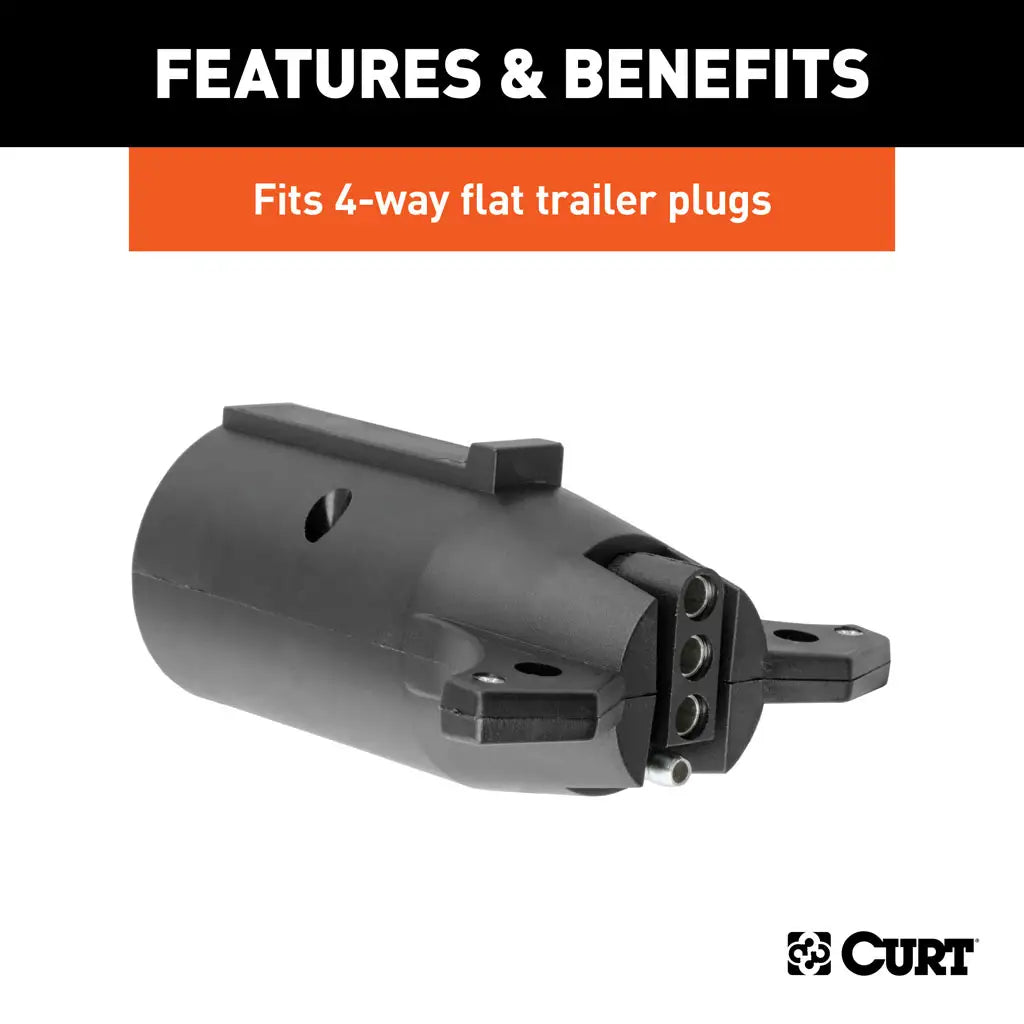 Curt Electrical Adapter (7-way RV to 4-Flat Trailer)