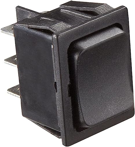 RV Designer Rocker Switch 5 Amp- Black