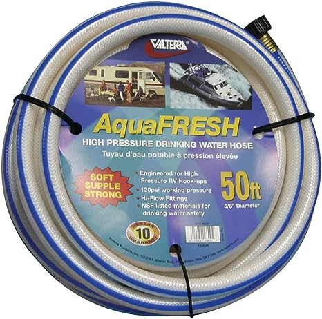 Valterra Drinking Water Hose, 5/8″ x 50′