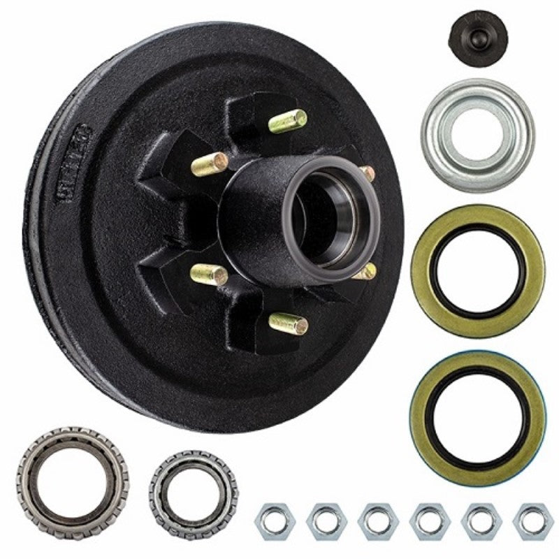 6 Lug 6K Trailer Hub And Drum Assembly Kit