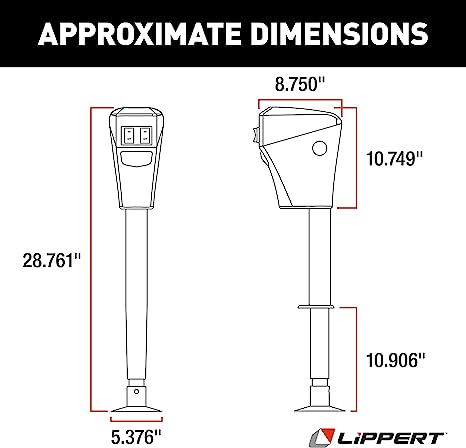 Lippert Electric Tongue Jack 3.5K