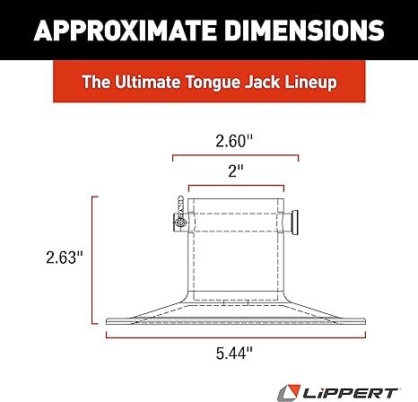 Lippert Replacement Trailer Tongue Jack Foot Pad - 5.4" Round