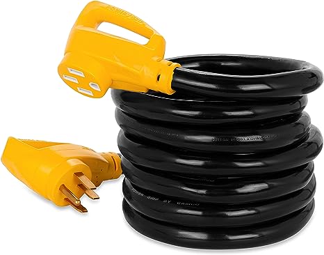 Camco 50Amp Power Grip Extension Cord - 15' 125-250V / 12500W 6 / 8Ga