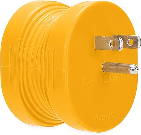 Camco Power Grip 15AM / 30AF Adapter, 125V / 1875W