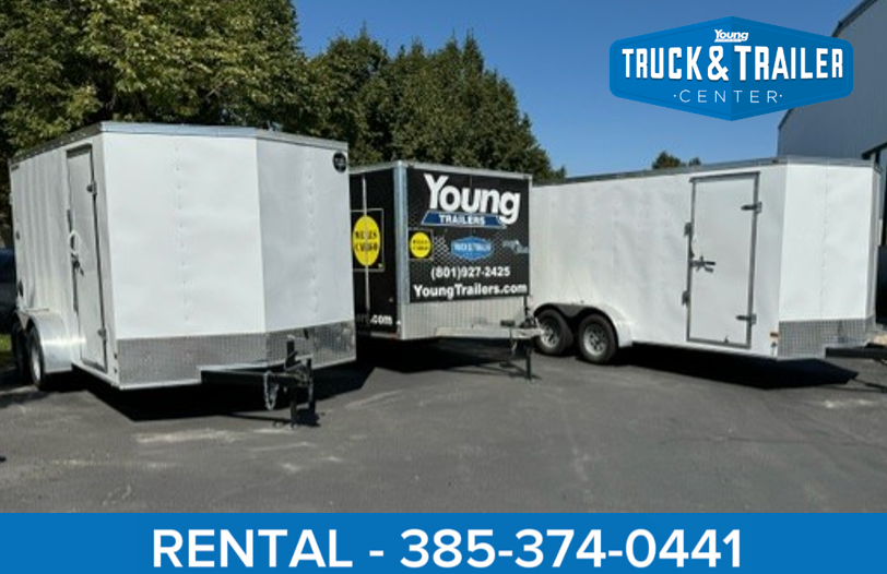 7 x 14 Enclosed Cargo Trailer -  RENTAL