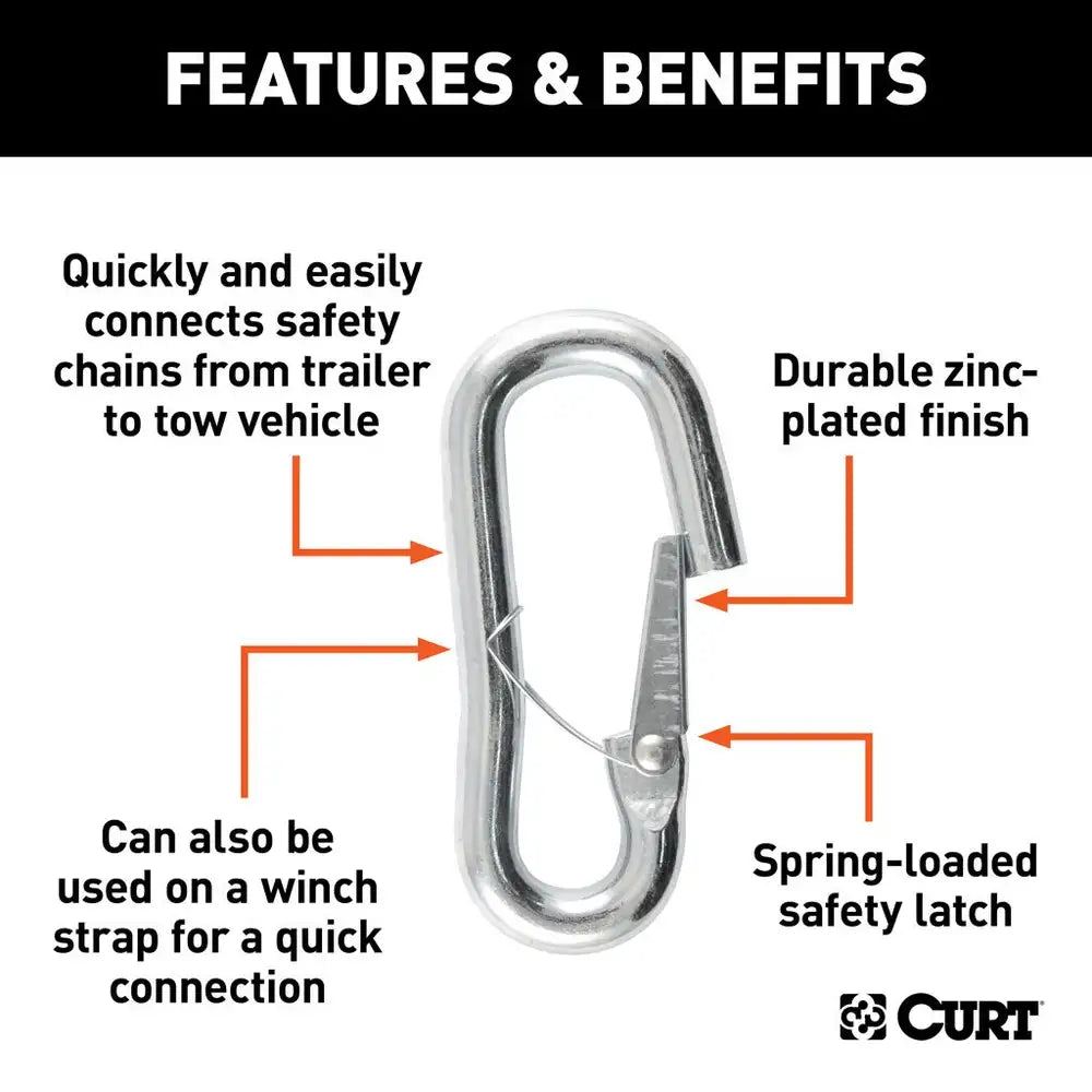 Curt 9/16" Snap Hook- 5,000lbs