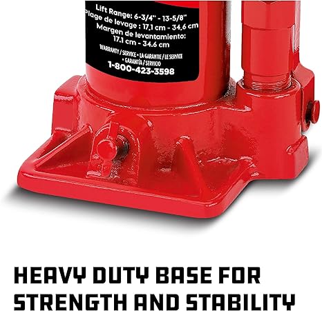 Powerbuilt Bottle Jack - 6-3/16" to 12-1/16" Lift - 4,000 lbs