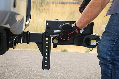 Weigh Safe Weight Distribution Hitch, True Tow 8" Drop Hitch w/2.5" Shank- Stainless Steel