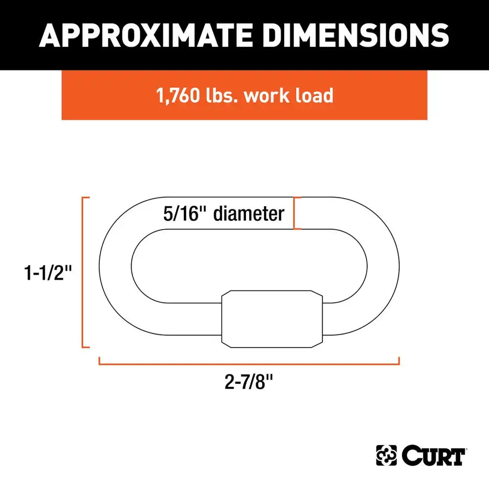 Curt Threaded Quick Link - 5/16"