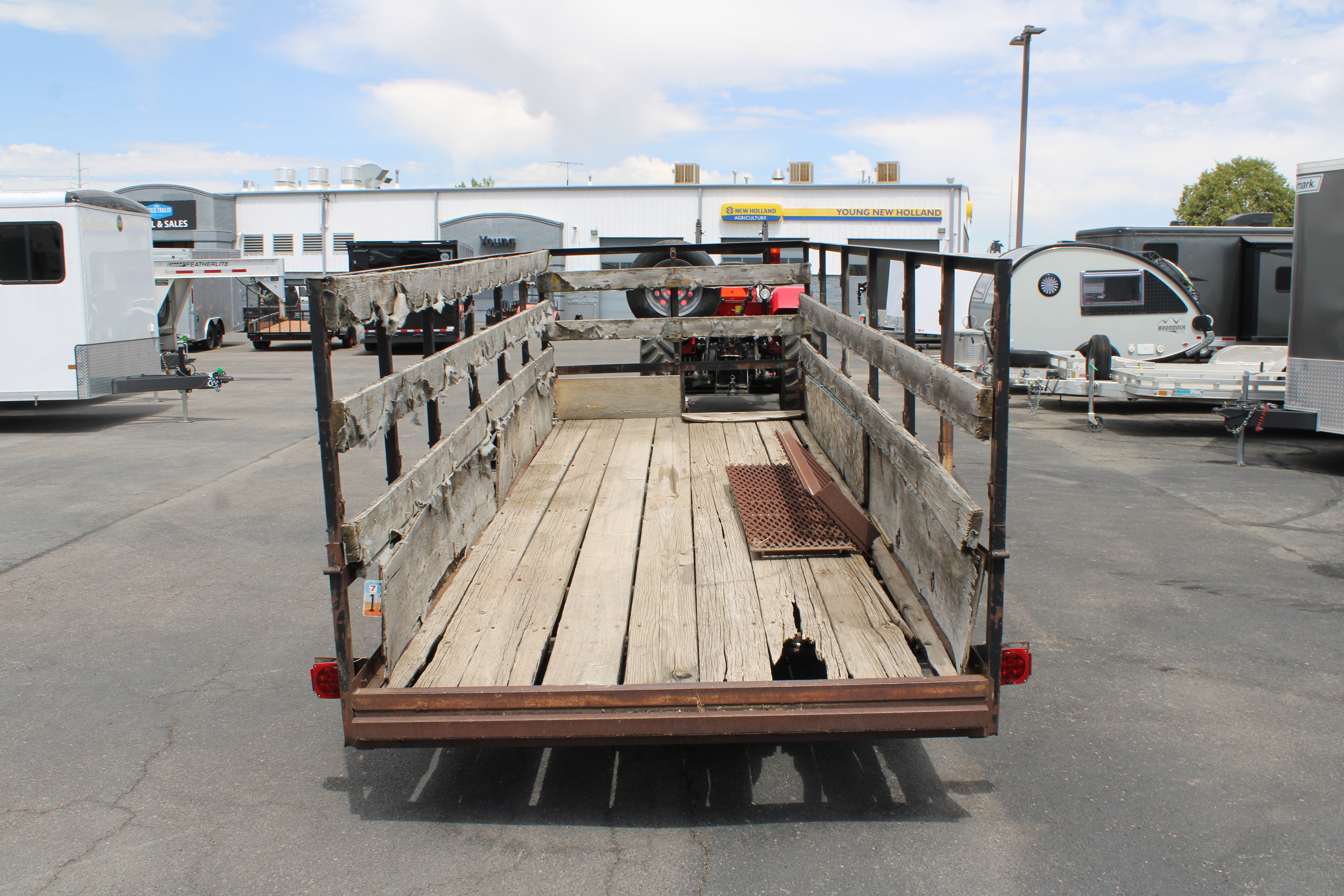 Used Flatbed Trailer High Side