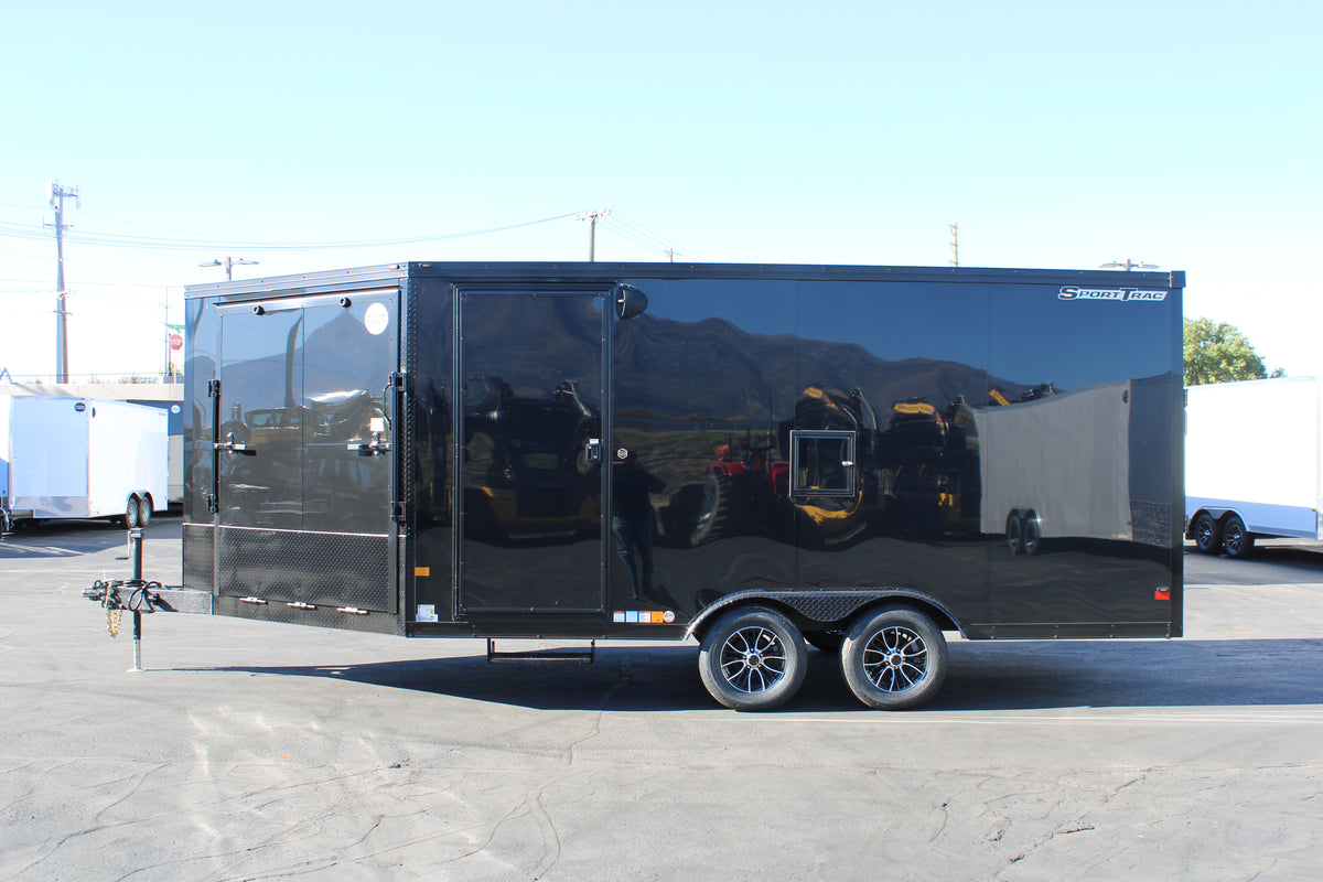 WELLS CARGO 22' Snowmobile Trailer Black Trim