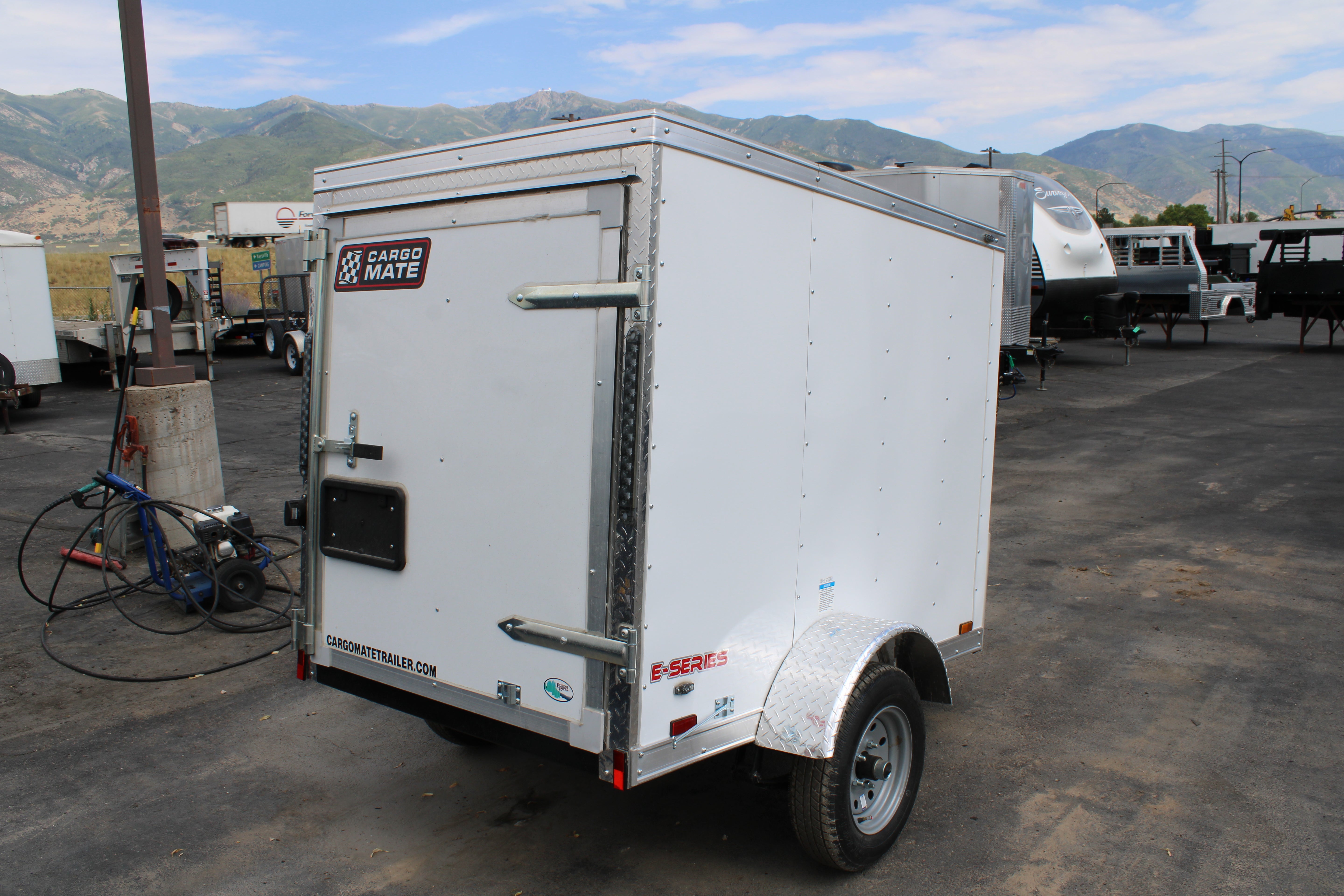 Cargo Mate 4 x 6 Cargo Trailer W/ Single Swing Door
