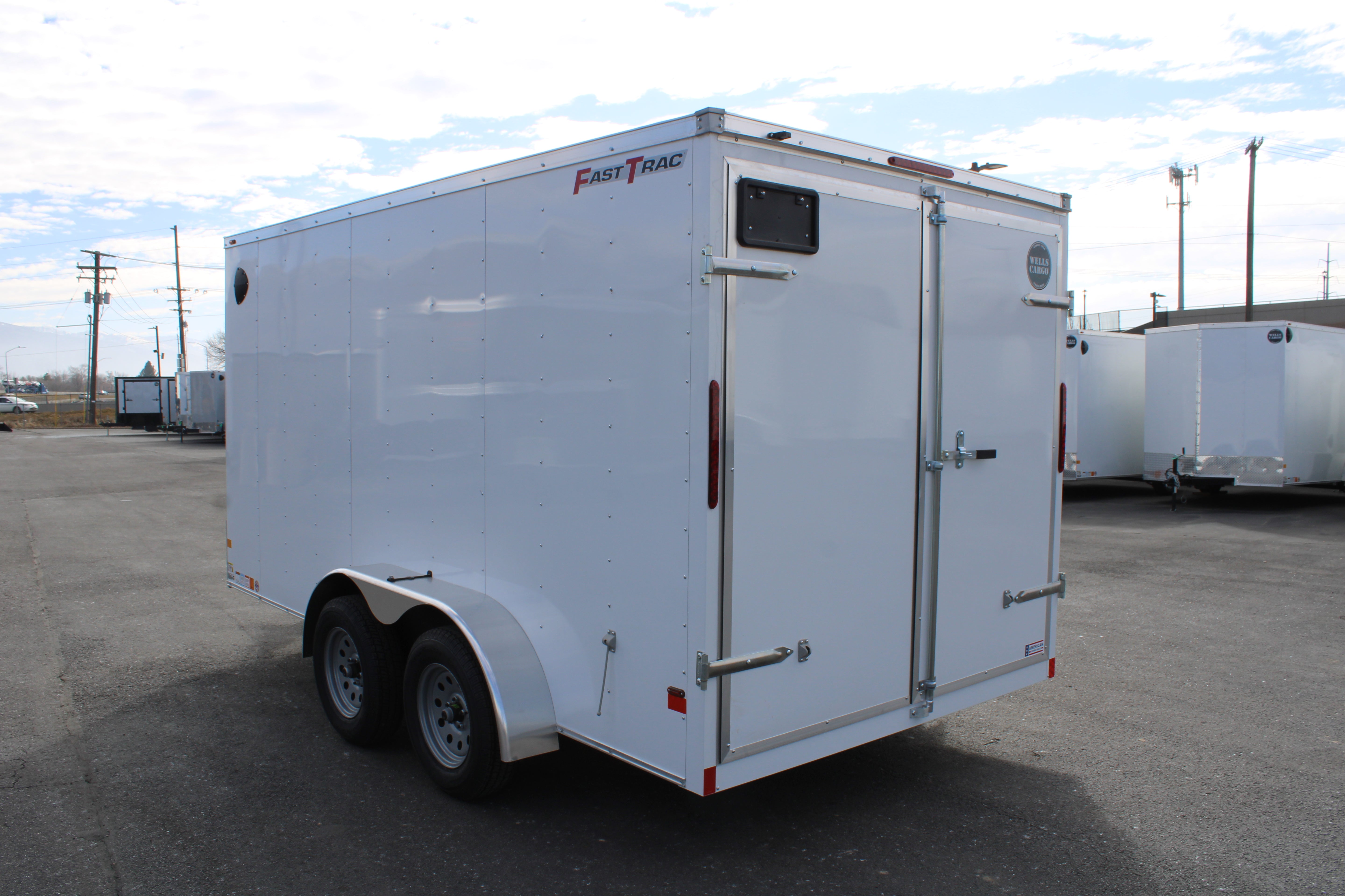 Wells 7x14 Cargo Enclosed Trailer W/ Barn Doors