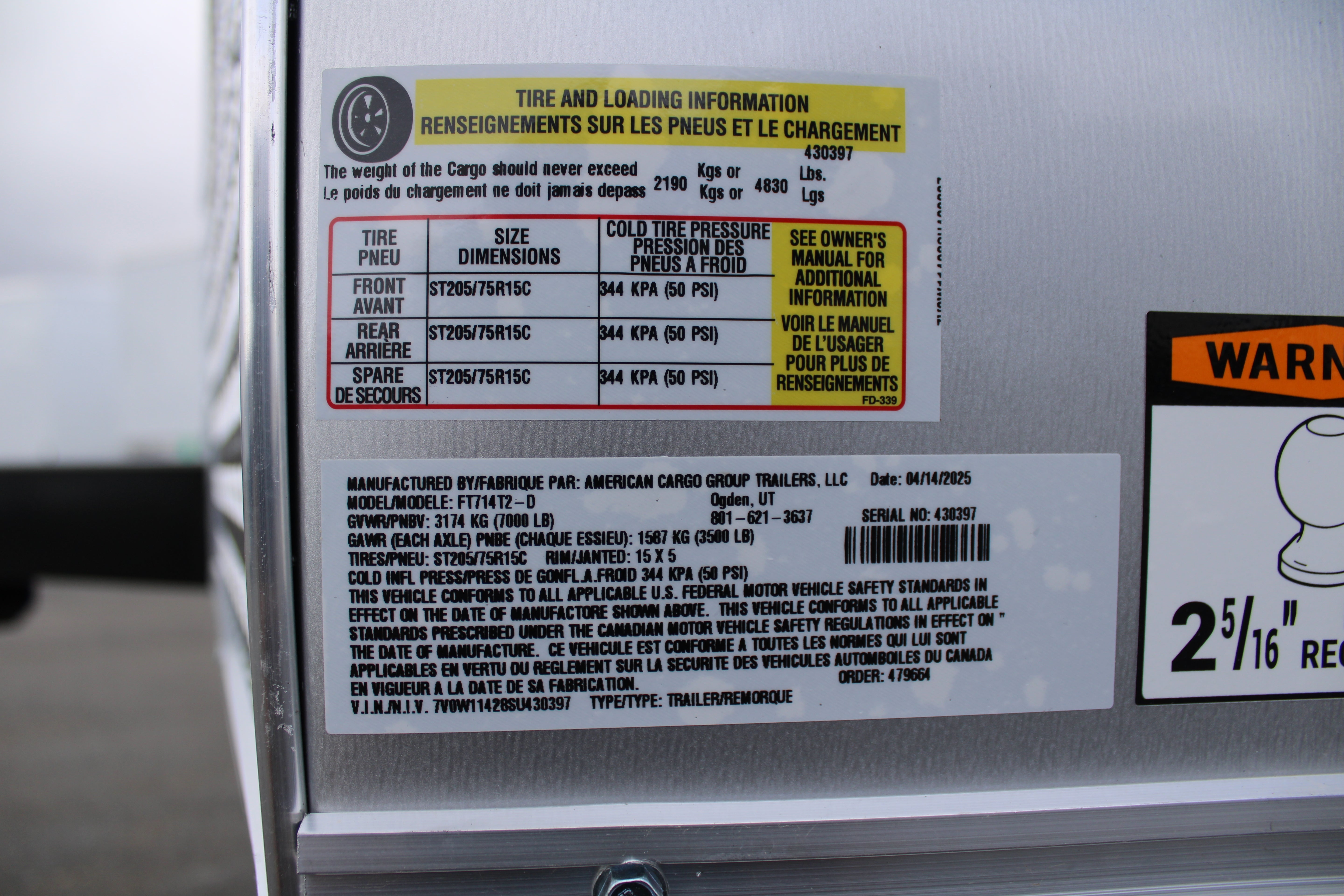 Wells Cargo 7 x 14 Deluxe Enclosed Trailer