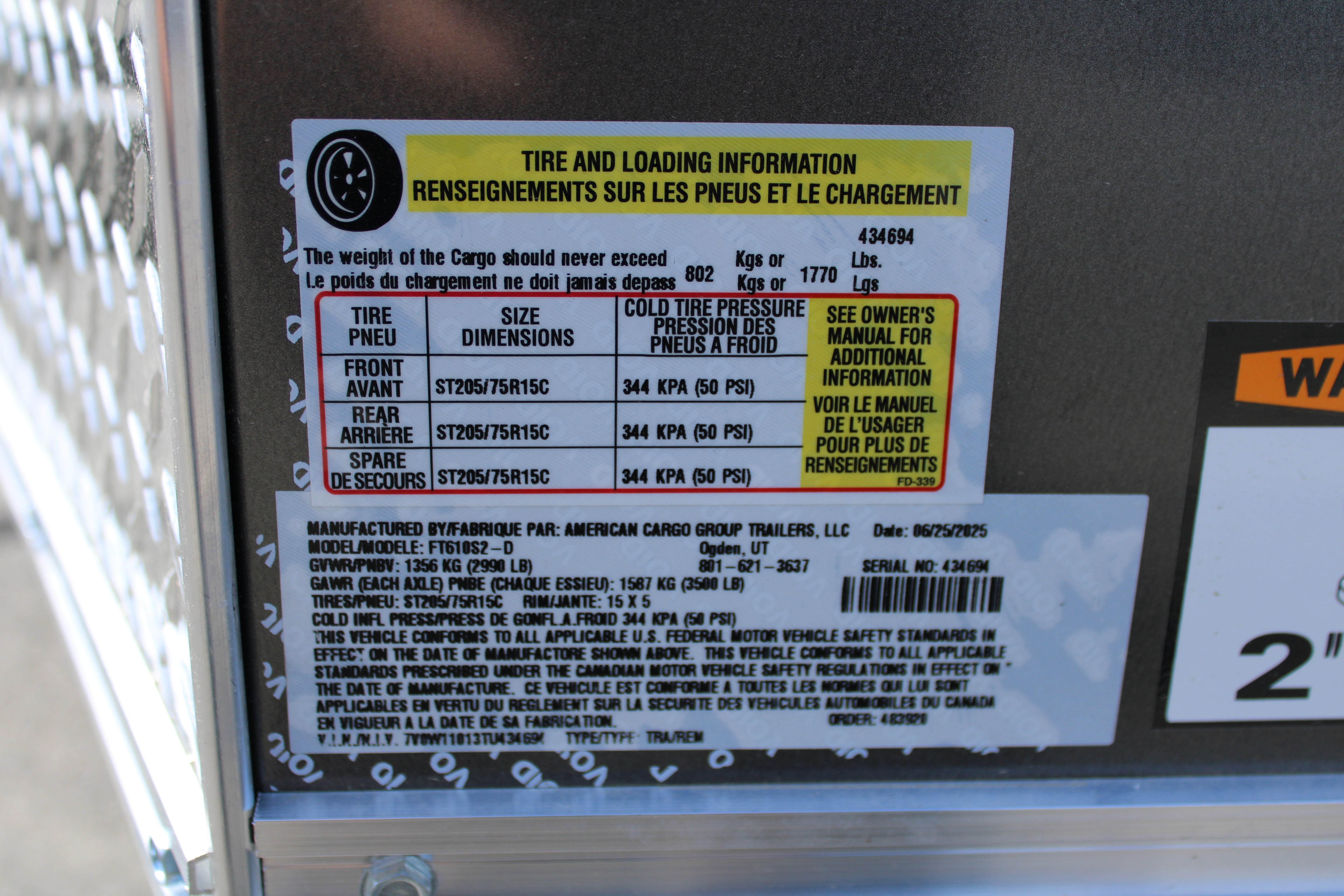 Wells Cargo 6 x 10 Deluxe Enclosed Trailer