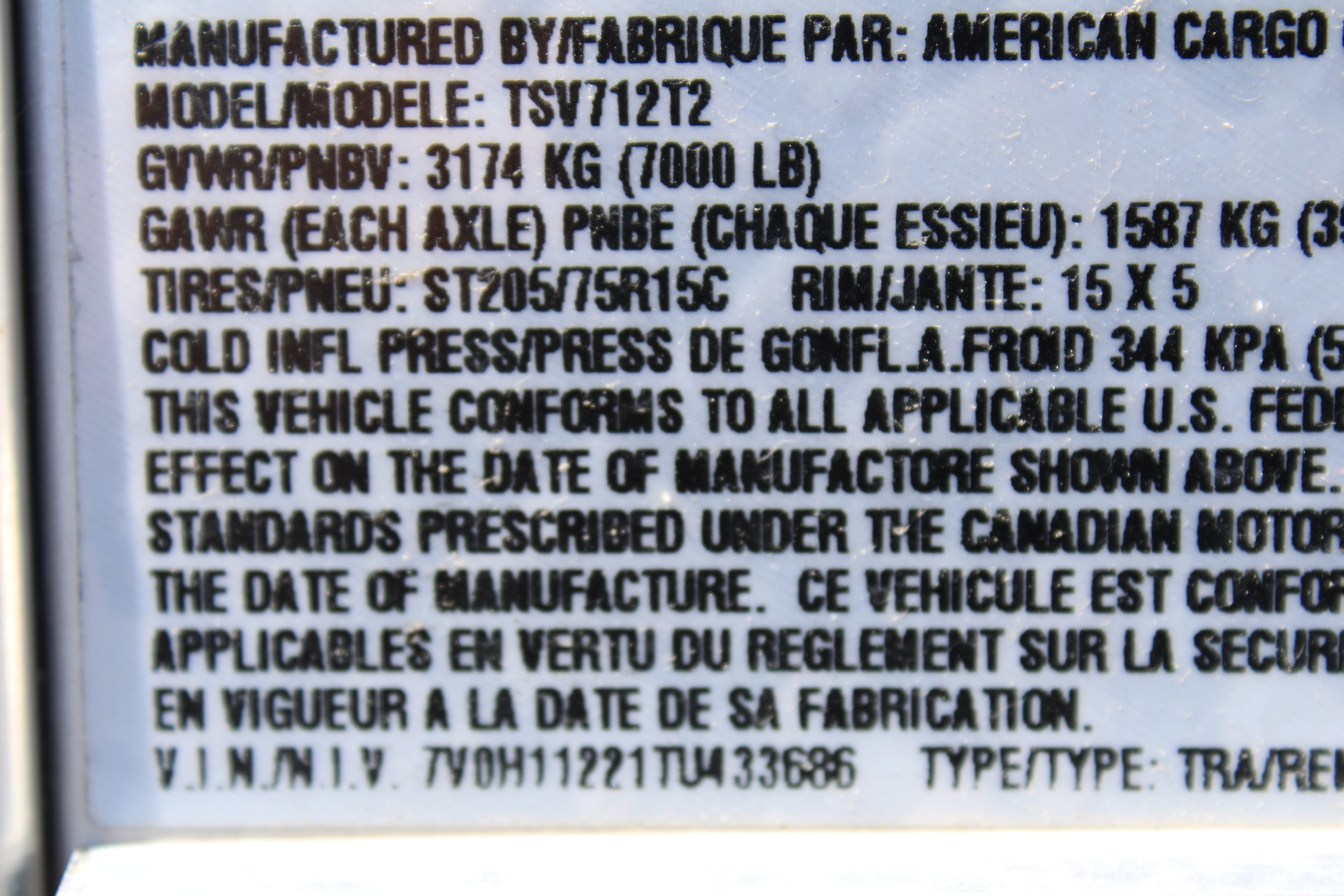 7x12 Enclosed Trailer