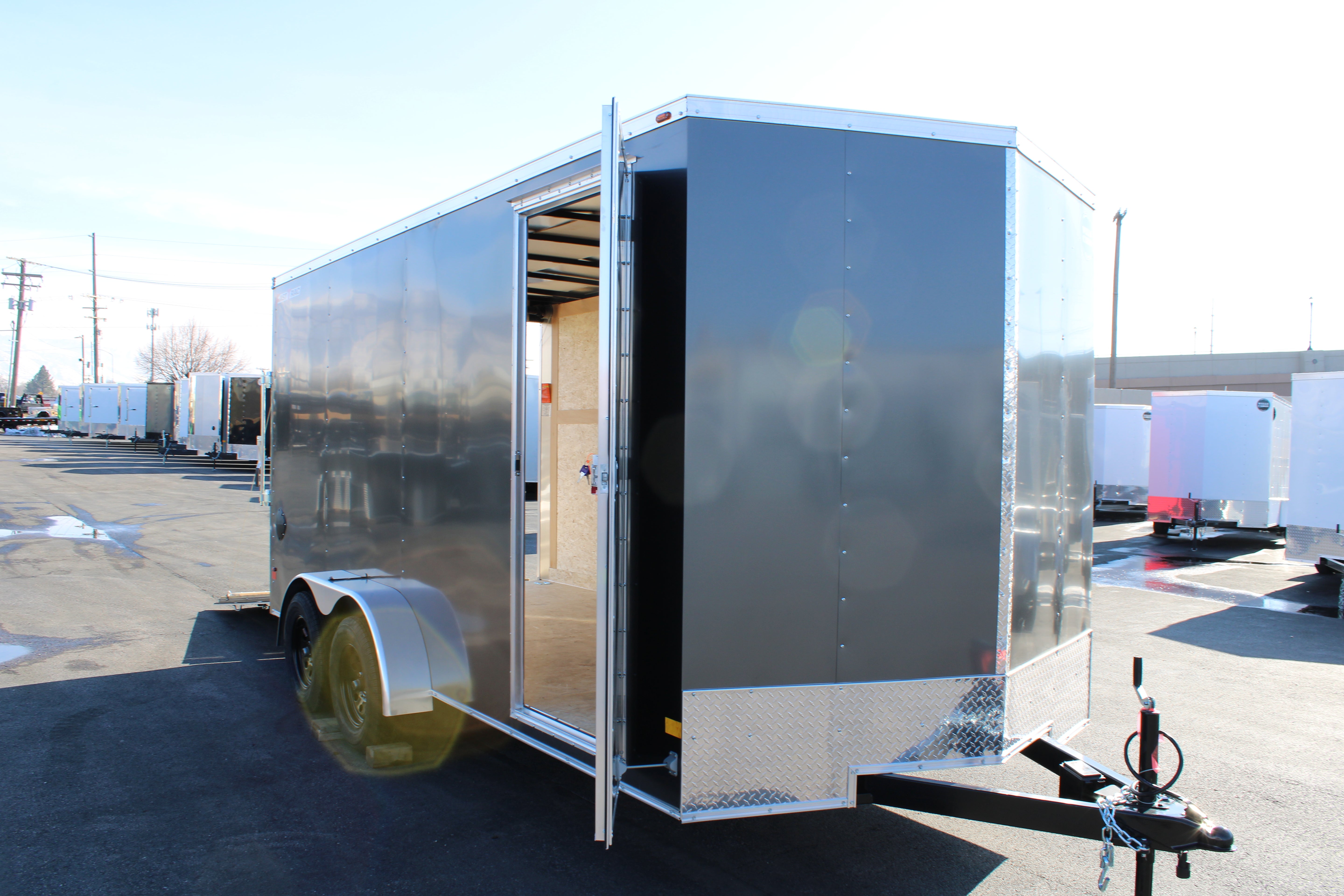 2025 Wells Cargo 7 x 16 Deluxe Enclosed Trailer