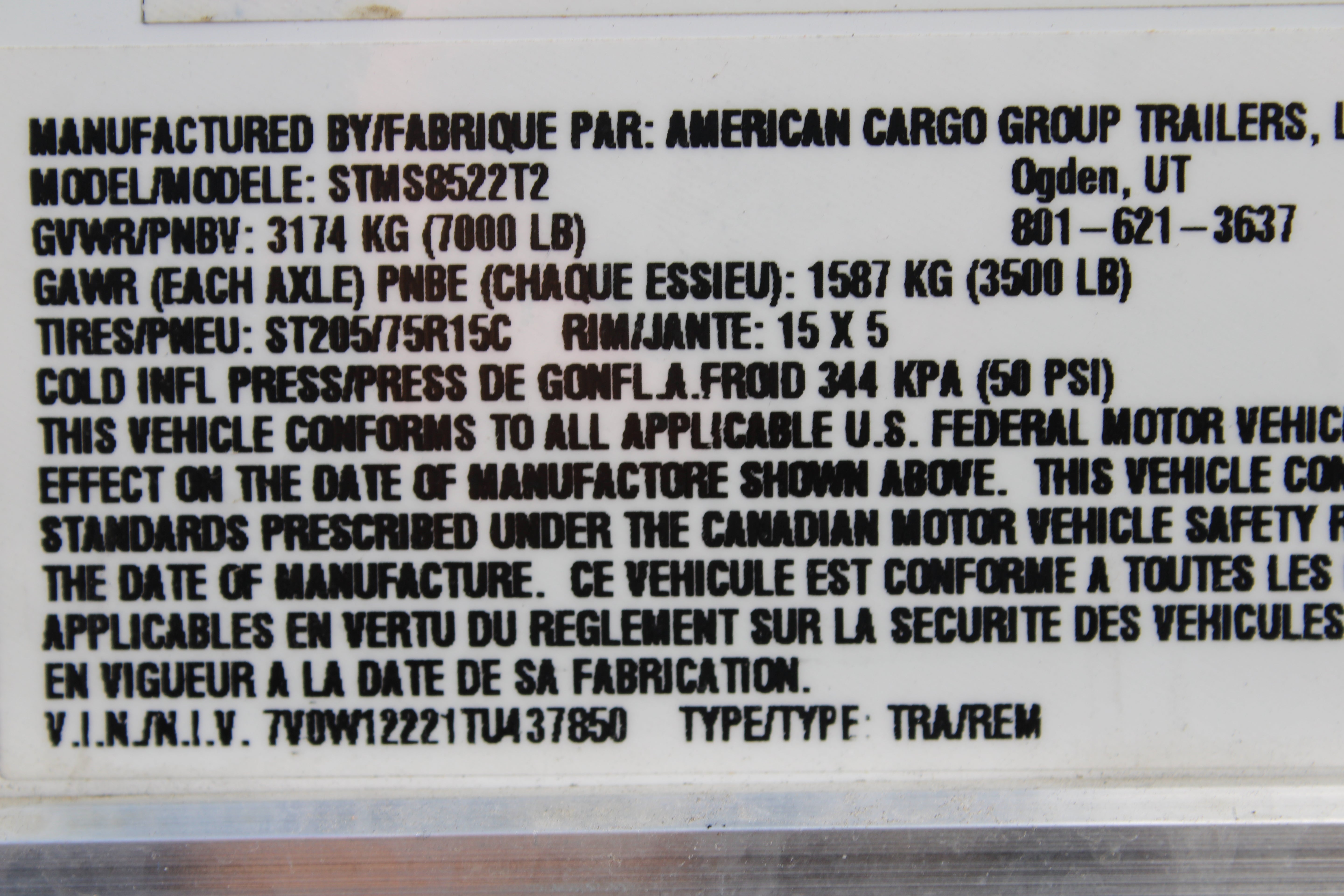 Wells Cargo 8.5 x 22 Enclosed Trailer