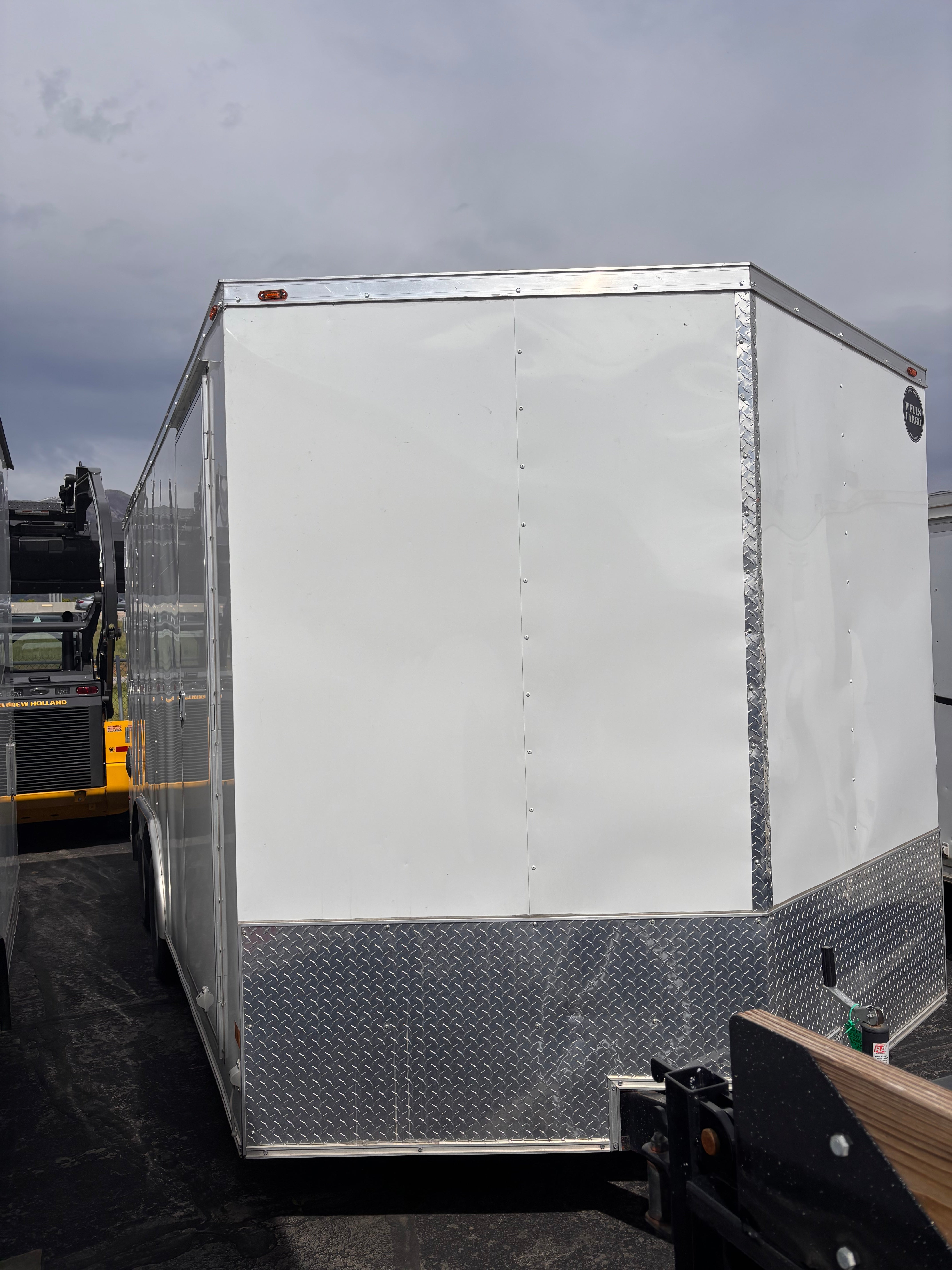 USED WELLS CARGO 8.5X16 ENCLOSED TRAILER