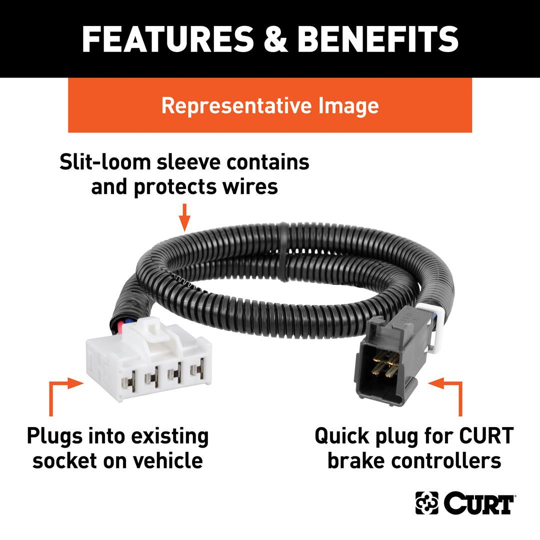 Curt Trailer Brake Controller Harness- Select Ford, Lincoln