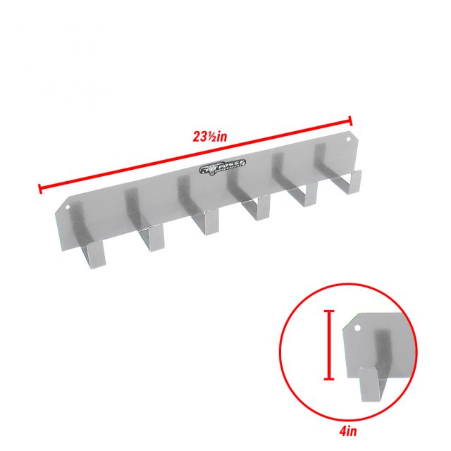 Pit Posse 6 Mount Goggle Rack Silver