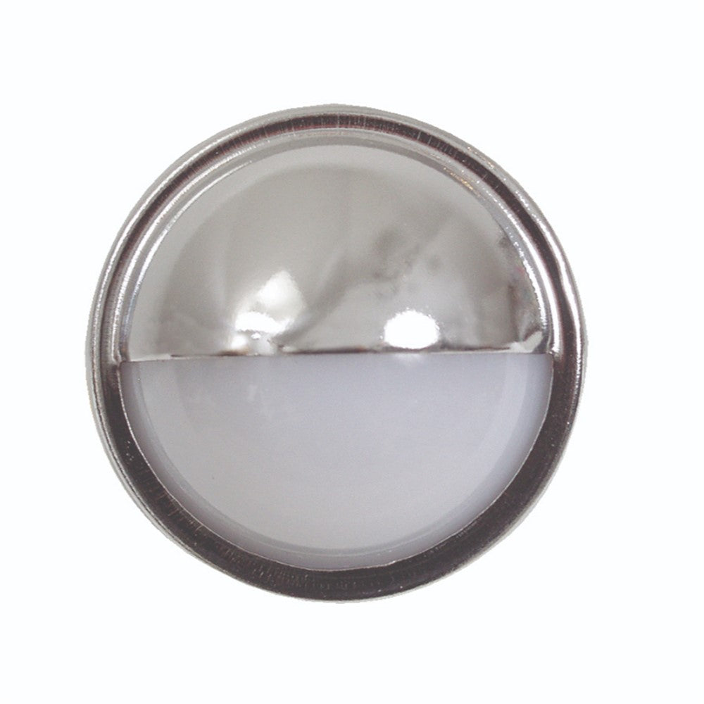 Optronics 1.5" Round White License Plate Incandescent Flush Mounted Light