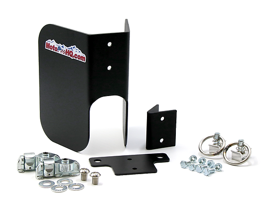 MotoPro HQ L-Track Motorcycle EZ Chock - Wall, Black