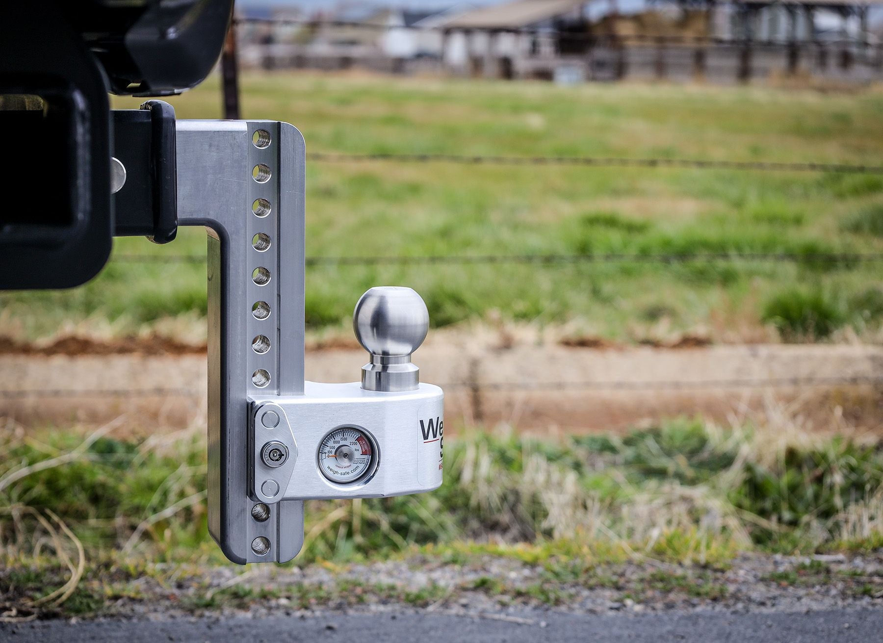 Weigh Safe 10" Drop Hitch w/ 3" Shank- Tongue Weigh Scale