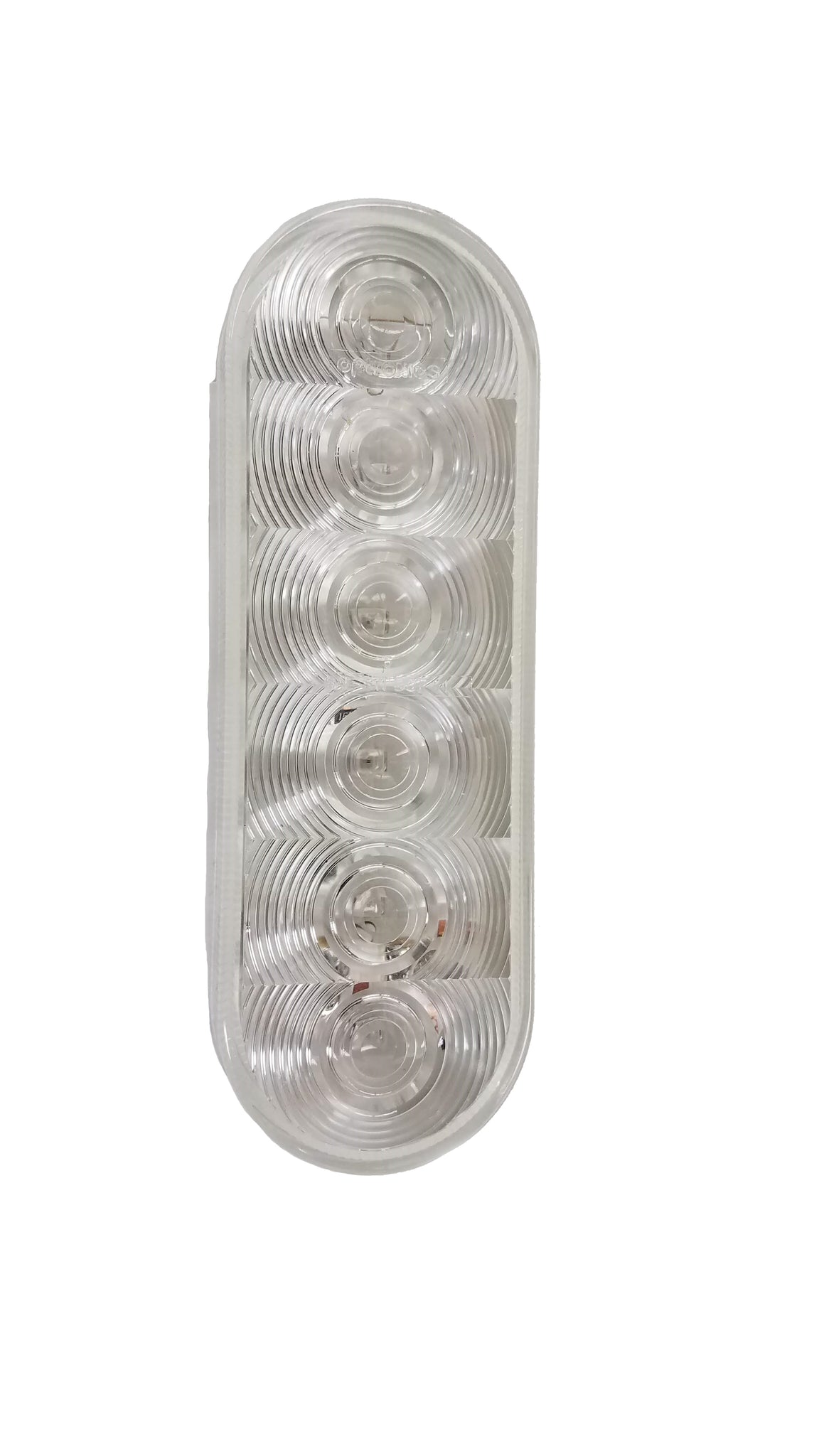 Optronics LED Trailer Tail Light - Stop, Turn, Tail - Submersible - 6 Diodes - Oval - Clear Lens