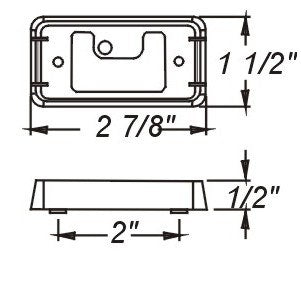 Optronics Chrome Marker Bracket