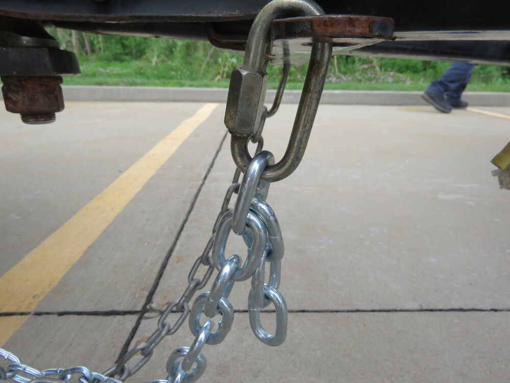 36" Long Safety Chain with 1/4" S-Hook with Latch - 5,000 lbs